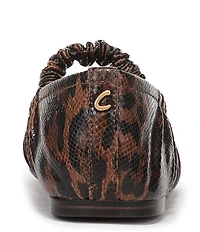 Circus NY by Sam Edelman Blythe Ruched Leopard Print Mary Jane Ballet Flats