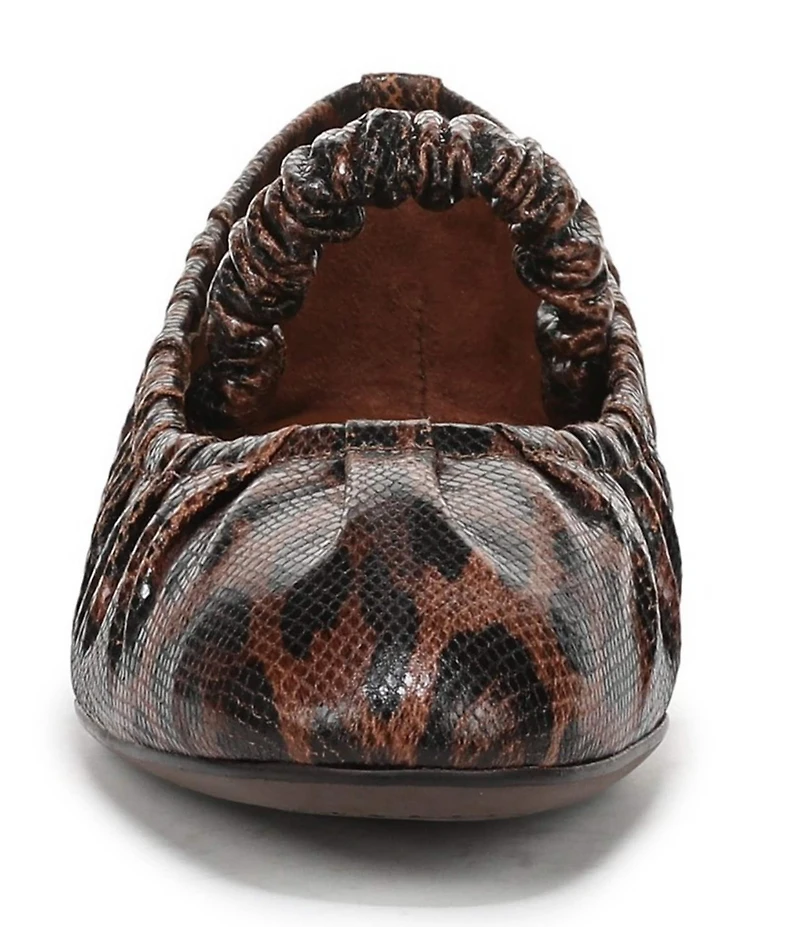 Circus NY by Sam Edelman Blythe Ruched Leopard Print Mary Jane Ballet Flats