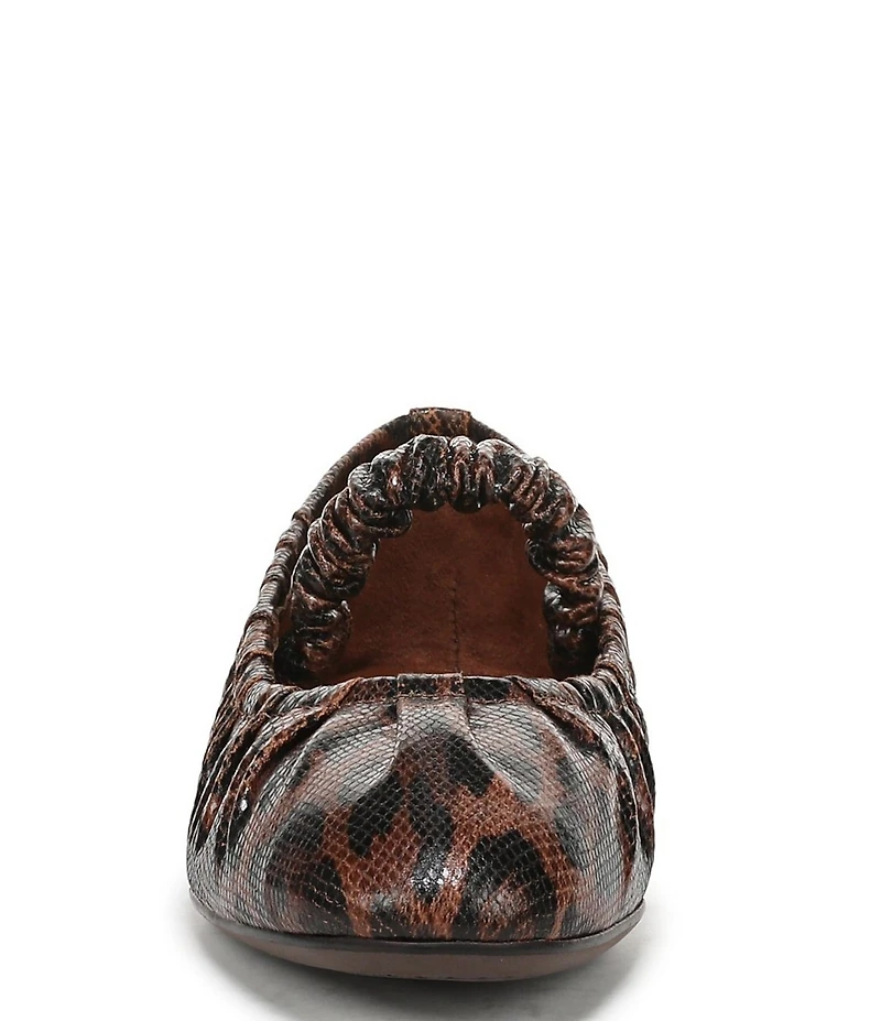 Circus NY by Sam Edelman Blythe Ruched Leopard Print Mary Jane Ballet Flats