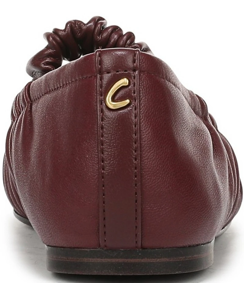 Circus NY by Sam Edelman Blythe Ruched Leather Mary Jane Ballet Flats