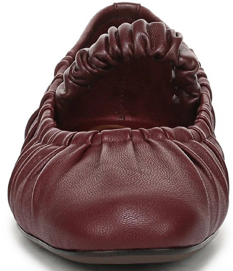 Circus NY by Sam Edelman Blythe Ruched Leather Mary Jane Ballet Flats