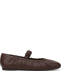 Circus NY by Sam Edelman Blythe Ruched Leather Mary Jane Ballet Flats