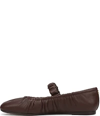 Circus NY by Sam Edelman Blythe Ruched Leather Mary Jane Ballet Flats