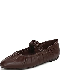 Circus NY by Sam Edelman Blythe Ruched Leather Mary Jane Ballet Flats