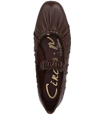 Circus NY by Sam Edelman Blythe Ruched Leather Mary Jane Ballet Flats