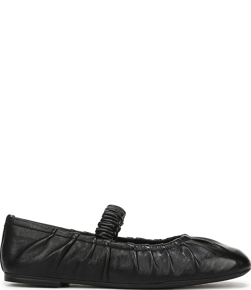 Circus NY by Sam Edelman Blythe Ruched Leather Mary Jane Ballet Flats