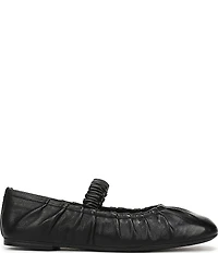 Circus NY by Sam Edelman Blythe Ruched Leather Mary Jane Ballet Flats