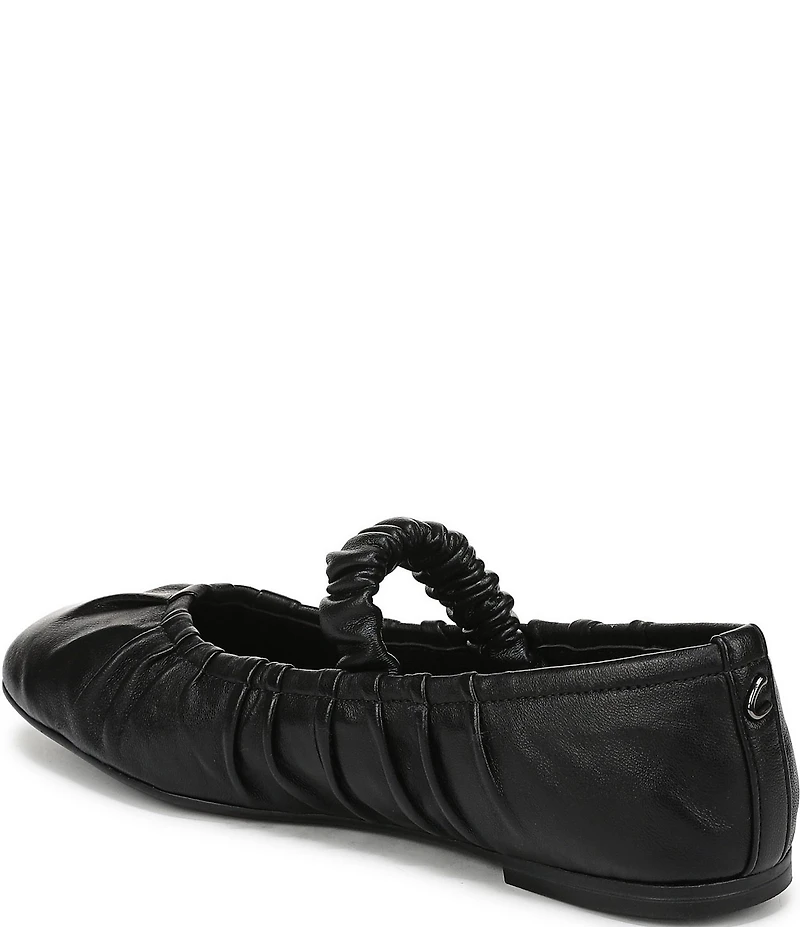 Circus NY by Sam Edelman Blythe Ruched Leather Mary Jane Ballet Flats