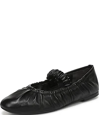 Circus NY by Sam Edelman Blythe Ruched Leather Mary Jane Ballet Flats
