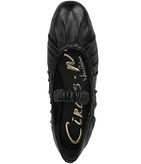 Circus NY by Sam Edelman Blythe Ruched Leather Mary Jane Ballet Flats