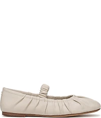 Circus NY by Sam Edelman Blythe Ruched Leather Mary Jane Ballet Flats