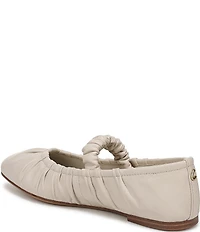 Circus NY by Sam Edelman Blythe Ruched Leather Mary Jane Ballet Flats