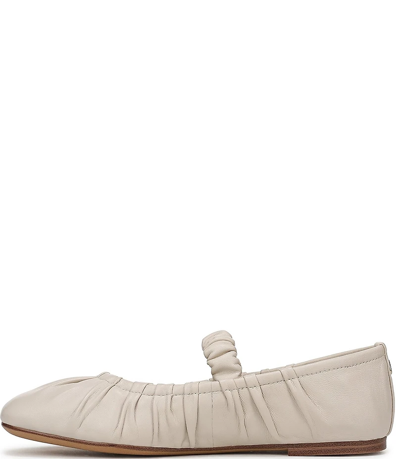 Circus NY by Sam Edelman Blythe Ruched Leather Mary Jane Ballet Flats