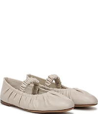 Circus NY by Sam Edelman Blythe Ruched Leather Mary Jane Ballet Flats