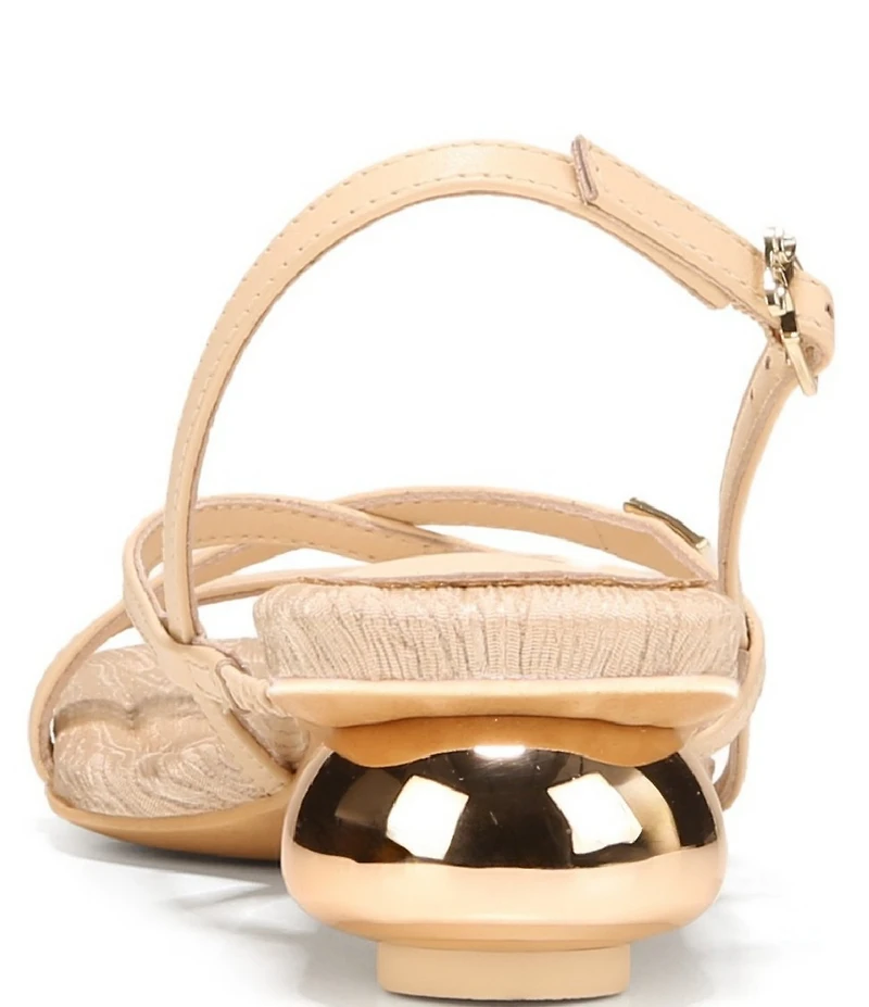 Circus NY by Sam Edelman Caia Leather Sculpted Heel Strappy Dress Sandals