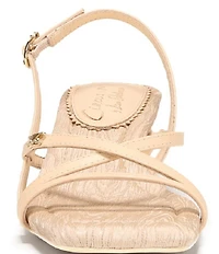 Circus NY by Sam Edelman Caia Leather Sculpted Heel Strappy Dress Sandals