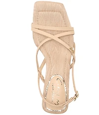 Circus NY by Sam Edelman Caia Leather Sculpted Heel Strappy Dress Sandals