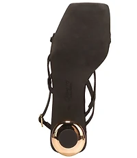 Circus NY by Sam Edelman Caia Leather Sculpted Heel Strappy Dress Sandals