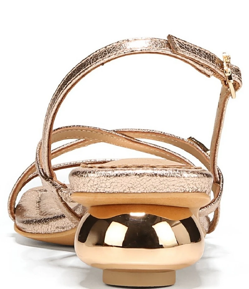 Circus NY by Sam Edelman Caia Metallic Sculpted Heel Strappy Dress Sandals