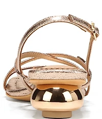 Circus NY by Sam Edelman Caia Metallic Sculpted Heel Strappy Dress Sandals