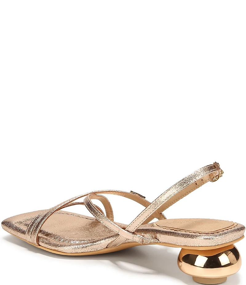 Circus NY by Sam Edelman Caia Metallic Sculpted Heel Strappy Dress Sandals