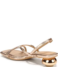 Circus NY by Sam Edelman Caia Metallic Sculpted Heel Strappy Dress Sandals