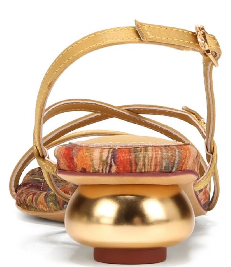 Circus NY by Sam Edelman Caia Satin Sculpted Heel Strappy Dress Sandals