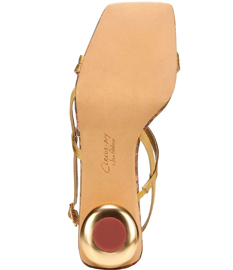 Circus NY by Sam Edelman Caia Satin Sculpted Heel Strappy Dress Sandals