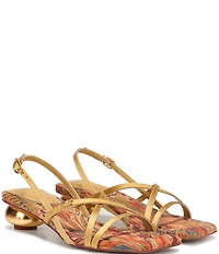 Circus NY by Sam Edelman Caia Satin Sculpted Heel Strappy Dress Sandals