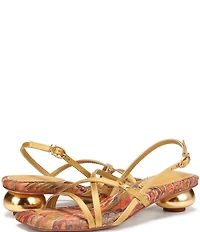 Circus NY by Sam Edelman Caia Satin Sculpted Heel Strappy Dress Sandals