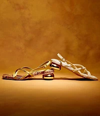 Circus NY by Sam Edelman Caia Satin Sculpted Heel Strappy Dress Sandals