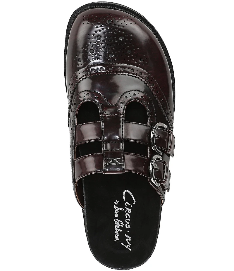 Circus NY by Sam Edelman Claudia Brogue Double Buckle Mary Jane Mules