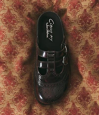 Circus NY by Sam Edelman Claudia Brogue Double Buckle Mary Jane Mules