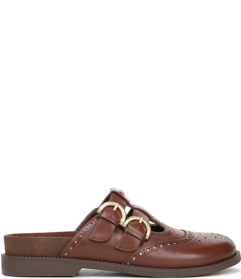 Circus NY by Sam Edelman Claudia Leather Brogue Double Buckle Mary Jane Mules