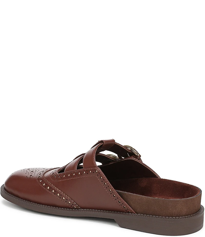 Circus NY by Sam Edelman Claudia Leather Brogue Double Buckle Mary Jane Mules