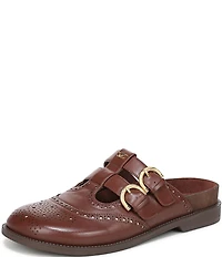 Circus NY by Sam Edelman Claudia Leather Brogue Double Buckle Mary Jane Mules