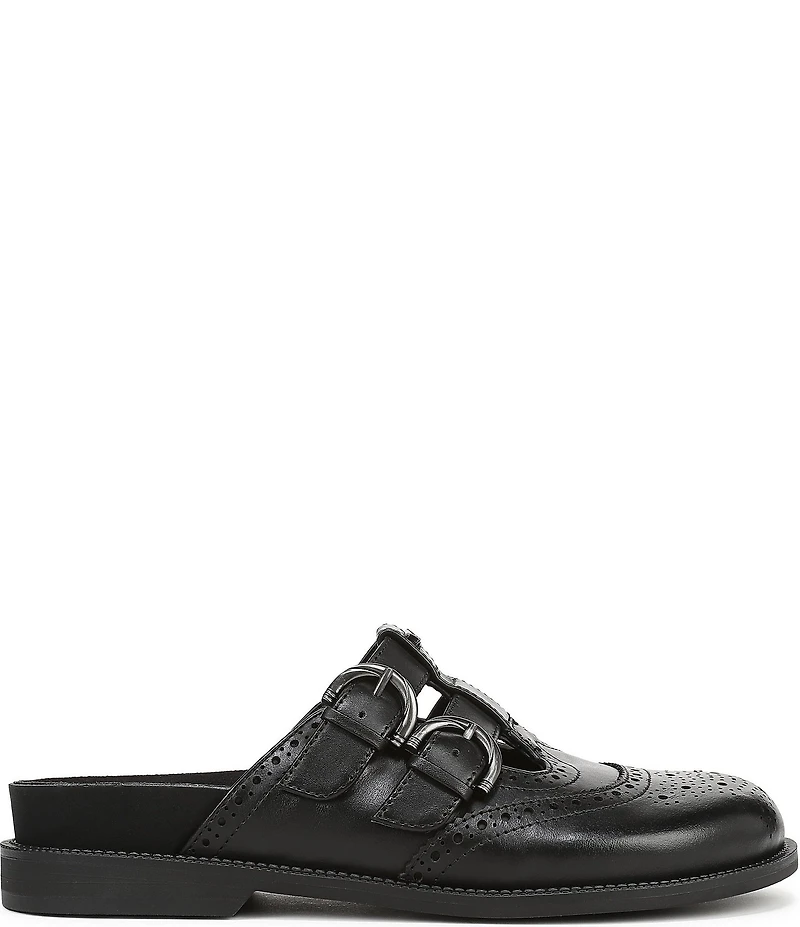 Circus NY by Sam Edelman Claudia Leather Brogue Double Buckle Mary Jane Mules