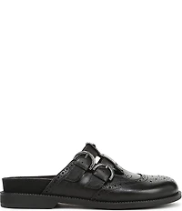 Circus NY by Sam Edelman Claudia Leather Brogue Double Buckle Mary Jane Mules