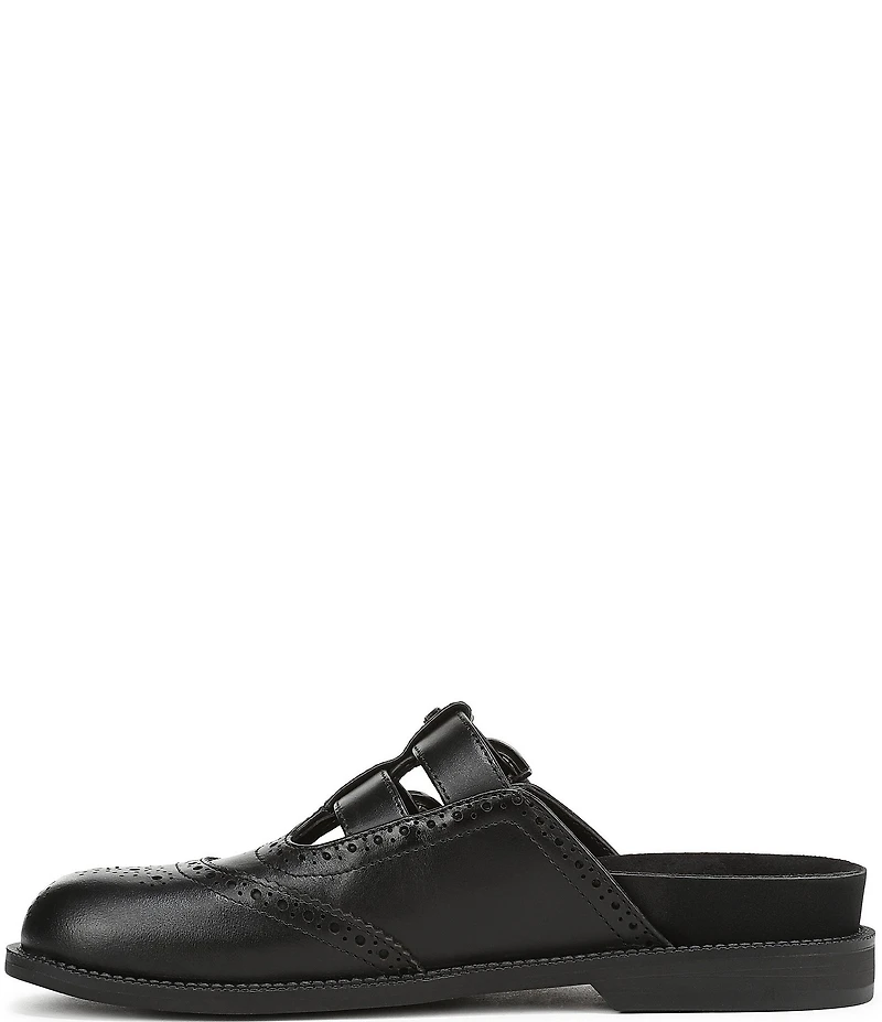 Circus NY by Sam Edelman Claudia Leather Brogue Double Buckle Mary Jane Mules