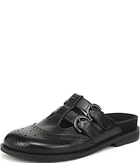 Circus NY by Sam Edelman Claudia Leather Brogue Double Buckle Mary Jane Mules