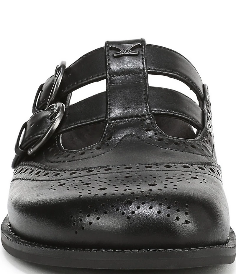 Circus NY by Sam Edelman Claudia Leather Brogue Double Buckle Mary Jane Mules