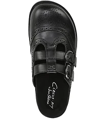 Circus NY by Sam Edelman Claudia Leather Brogue Double Buckle Mary Jane Mules