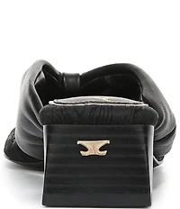 Circus NY by Sam Edelman Colette Leather Block Heel Thong Slide Sandals