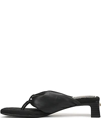 Circus NY by Sam Edelman Colette Leather Block Heel Thong Slide Sandals