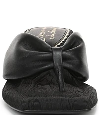 Circus NY by Sam Edelman Colette Leather Block Heel Thong Slide Sandals