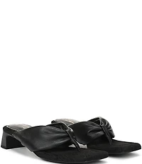 Circus NY by Sam Edelman Colette Leather Block Heel Thong Slide Sandals