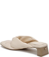 Circus NY by Sam Edelman Colette Leather Block Heel Thong Sandals