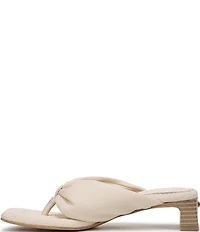 Circus NY by Sam Edelman Colette Leather Block Heel Thong Sandals