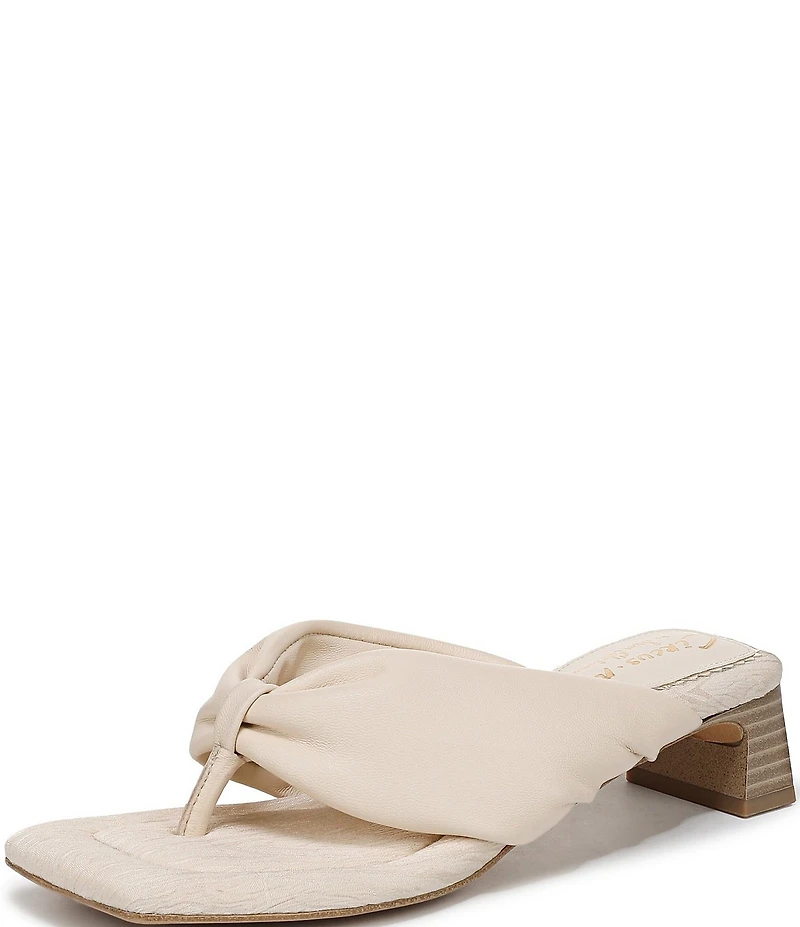 Circus NY by Sam Edelman Colette Leather Block Heel Thong Sandals