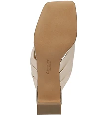 Circus NY by Sam Edelman Colette Leather Block Heel Thong Sandals